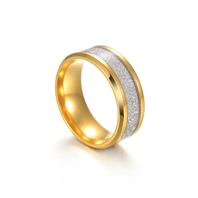 Men's Titanium Steel Mist Pine Wedding Ring