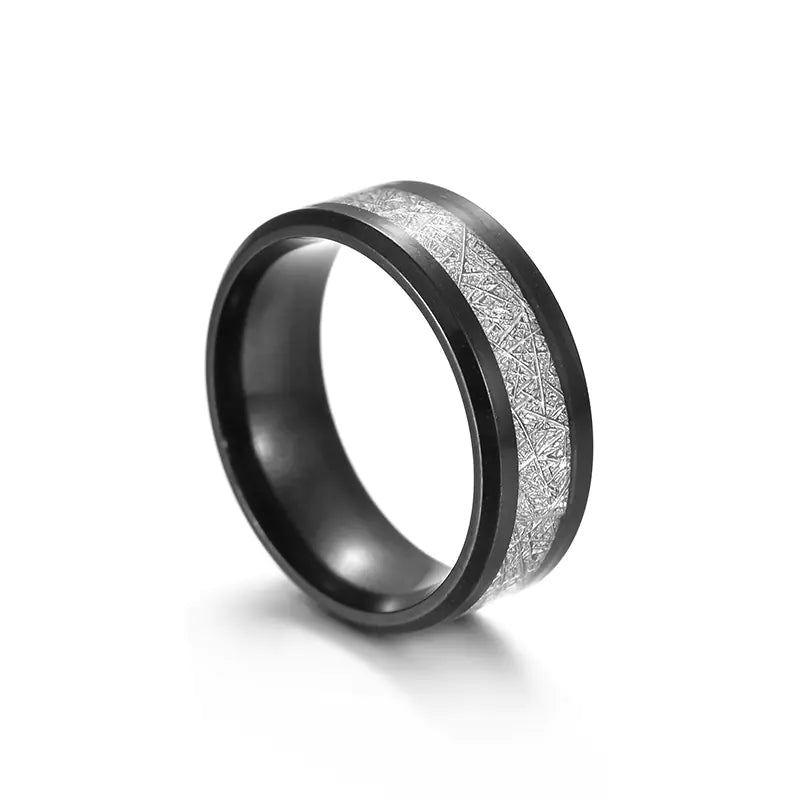 Men's Titanium Steel Mist Pine Wedding Ring