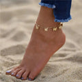 Simple Beach Butterfly Multi-layer Anklet for Women